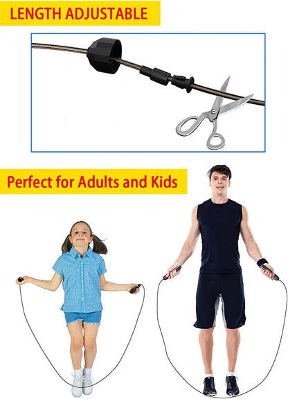 Skakanka fitness z łożyskami kulkowymi