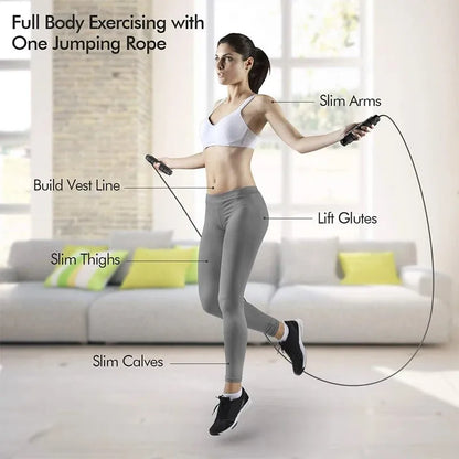 Jump Rope Steel Wire Skipping Exercise Adjustable Jumping Fitness Workout Training Home Sport Equipment Tangle-Free Student