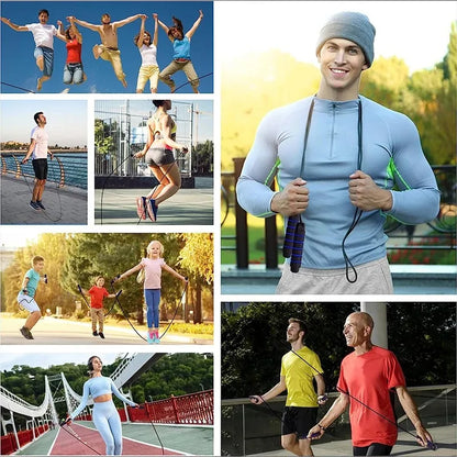 Skakanka fitness z łożyskami kulkowymi